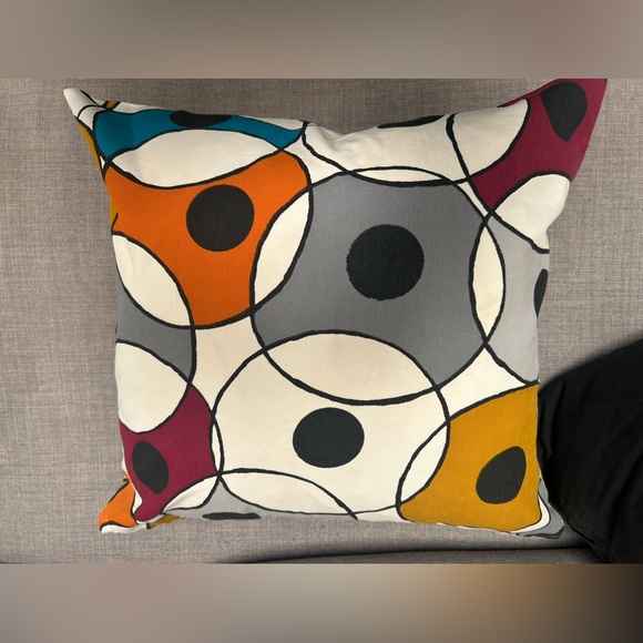 IKEA Dvargpalm Pillow Circles Multicolor MCM Abstract Boho COVER ONLY #0919242 - Picture 6 of 11